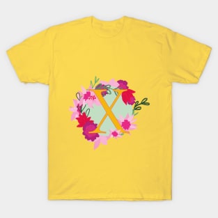 A floral gift for the special X in your life! T-Shirt